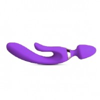 Wand Massager 9 Speeds Rechargeable Silicone with 2 Motors Purple (LAST ONES AVAILABLE)